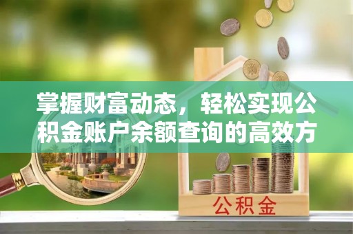南宫掌握财富动态，轻松实现公积金账户余额查询的高效方法