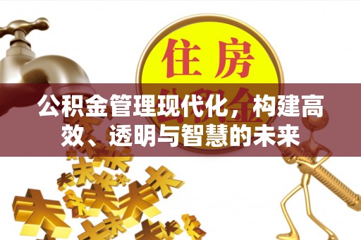 南宫公积金管理现代化，构建高效、透明与智慧的未来