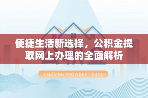 南宫便捷生活新选择，公积金提取网上办理的全面解析
