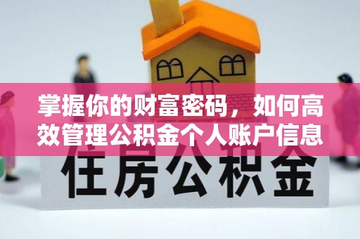 南宫掌握你的财富密码，如何高效管理公积金个人账户信息