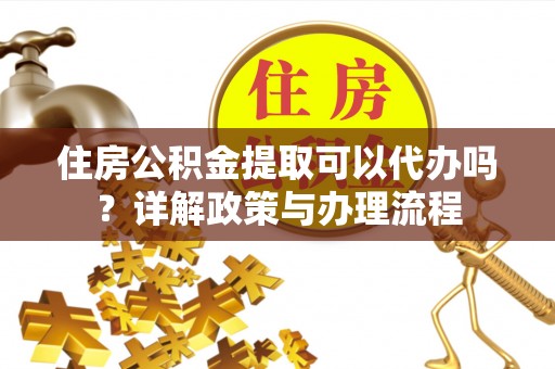南宫住房公积金提取可以代办吗？详解政策与办理流程