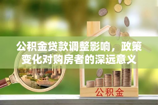 南宫公积金贷款调整影响，政策变化对购房者的深远意义