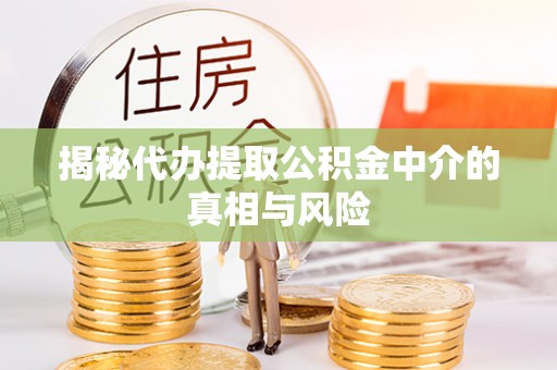 南宫揭秘代办提取公积金中介的真相与风险