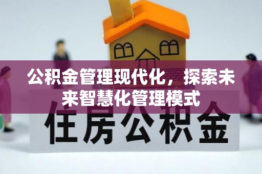 南宫公积金管理现代化，探索未来智慧化管理模式