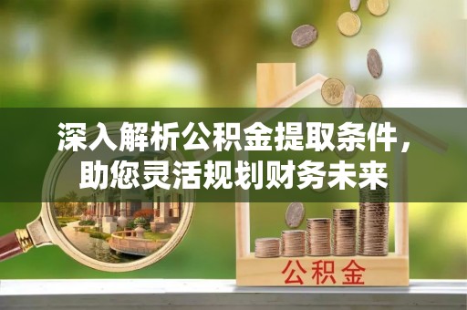 南宫深入解析公积金提取条件，助您灵活规划财务未来