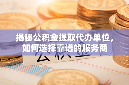 南宫揭秘公积金提取代办单位，如何选择靠谱的服务商