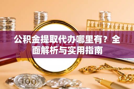 南宫公积金提取代办哪里有？全面解析与实用指南